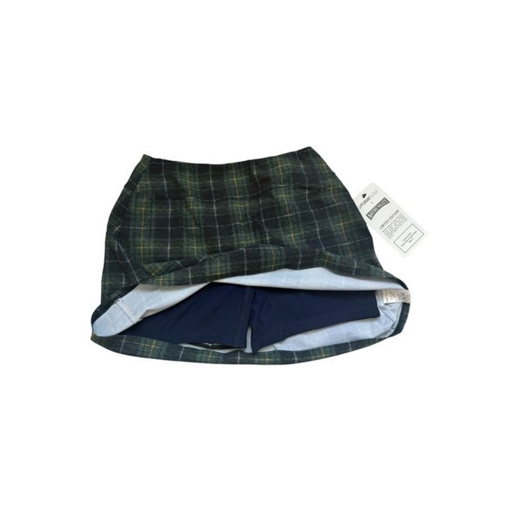 Foray Golf x Nature Valley Navy Green Plaid Skort Skirt Limited Edition Small - Picture 2 of 10